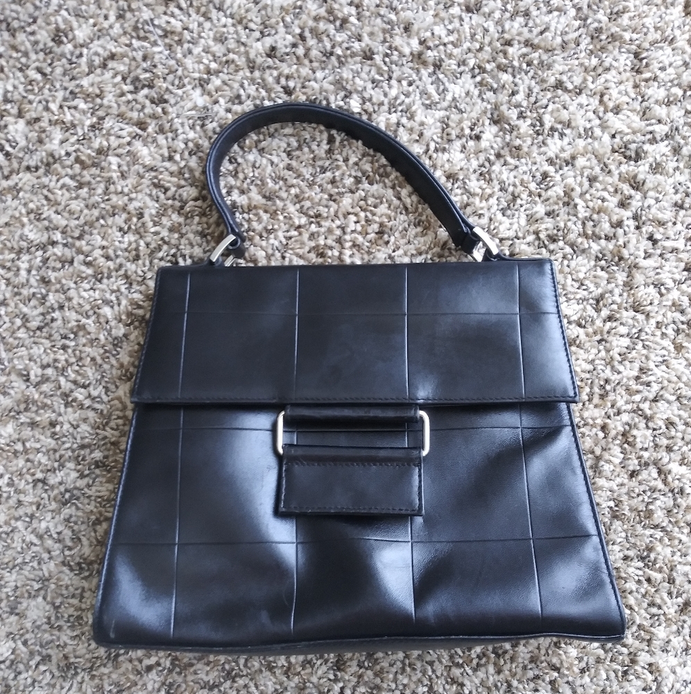 Black Leather Purse
